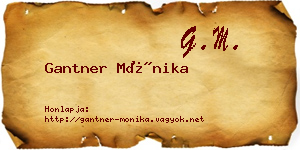 Gantner Mónika névjegykártya