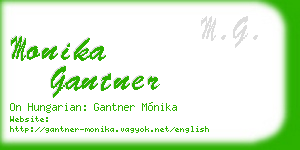 monika gantner business card