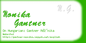 monika gantner business card